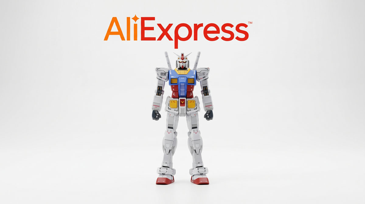 เลือกซื้อโมเดลกันดั้มและหุ่นยนต์สะสมบน AliExpress